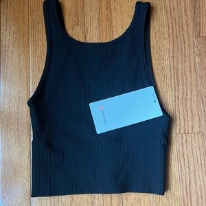 NWT lululemon Power Pivot Tank, black, size 2